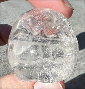 Shimmery Quartz Crystal Skull - Focus, Transformation of energy