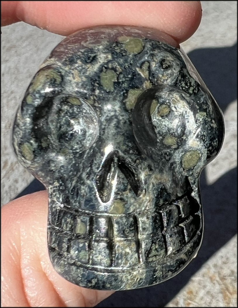 KAMBABA JASPER Crystal Skull - Heart Chakra, Grounding