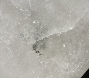 LifeSize Himalayan Quartz CRYSTAL SKULL with Smoky tint, Hematite inclusions