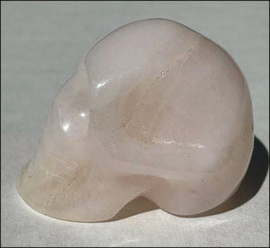 ~Cute!~ Tiny Pink PERUVIAN OPAL Collector's Crystal Skull - with Synergy 19+ yrs