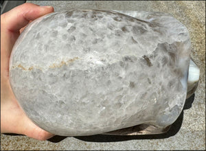 ~Super Sale~ LifeSize Agate GEODE Crystal Skull with Vugs, Hematite speckles, Lovely "Floral" Matrix