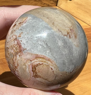 Madagascar POLYCHROME JASPER Ball / Sphere - A happy energy!