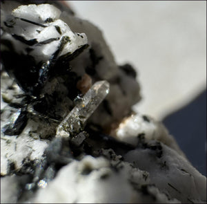 Aegirine Crystal Specimen on Microline Matrix - Grounding, Root Chakra