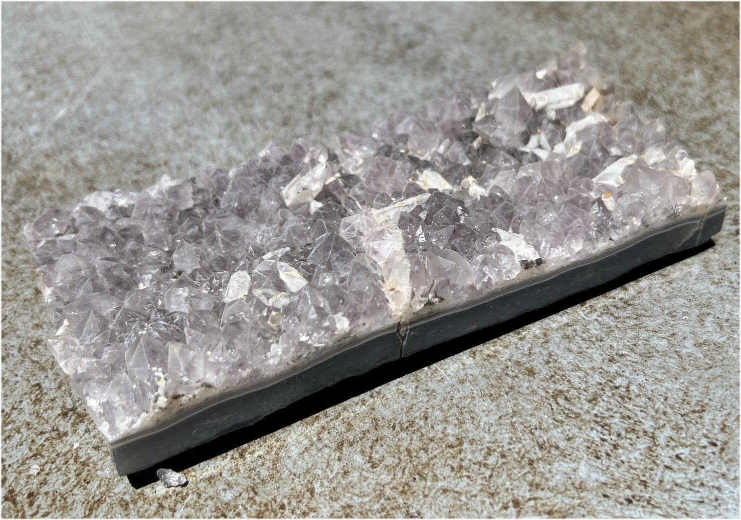 Amethyst Geode Crystal Slab - Divine Guidance, Inner Peace - with Synergy 20+ years