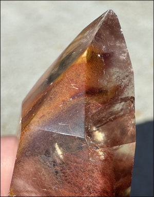 Angel Phantom Quartz Crystal Point - AKA Amphibole Quartz - Past Life Work