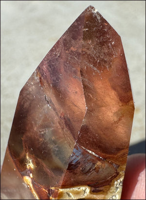 Angel Phantom Quartz Crystal Point - AKA Amphibole Quartz - Past Life Work