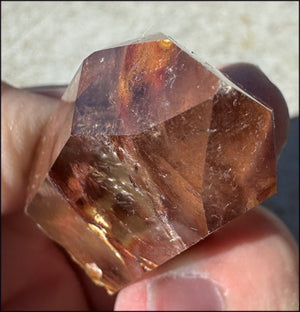Angel Phantom Quartz Crystal Point - AKA Amphibole Quartz - Past Life Work