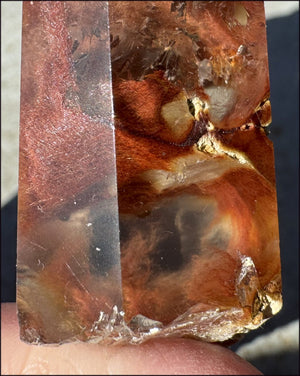 Angel Phantom Quartz Crystal Point - AKA Amphibole Quartz - Past Life Work