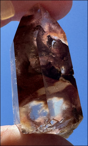 Angel Phantom Quartz Crystal Point - AKA Amphibole Quartz - Past Life Work