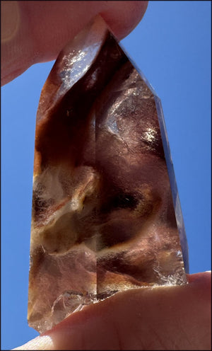 Angel Phantom Quartz Crystal Point - AKA Amphibole Quartz - Past Life Work