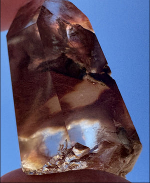 Angel Phantom Quartz Crystal Point - AKA Amphibole Quartz - Past Life Work