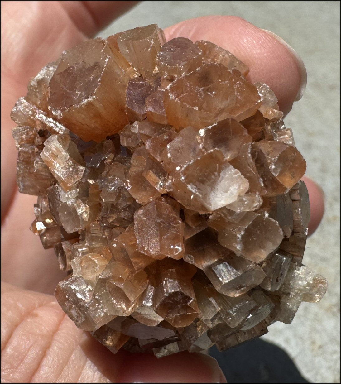 ~Sparkly!~ 2-Toned Moroccan ARAGONITE Cluster / "Sputnik" formation