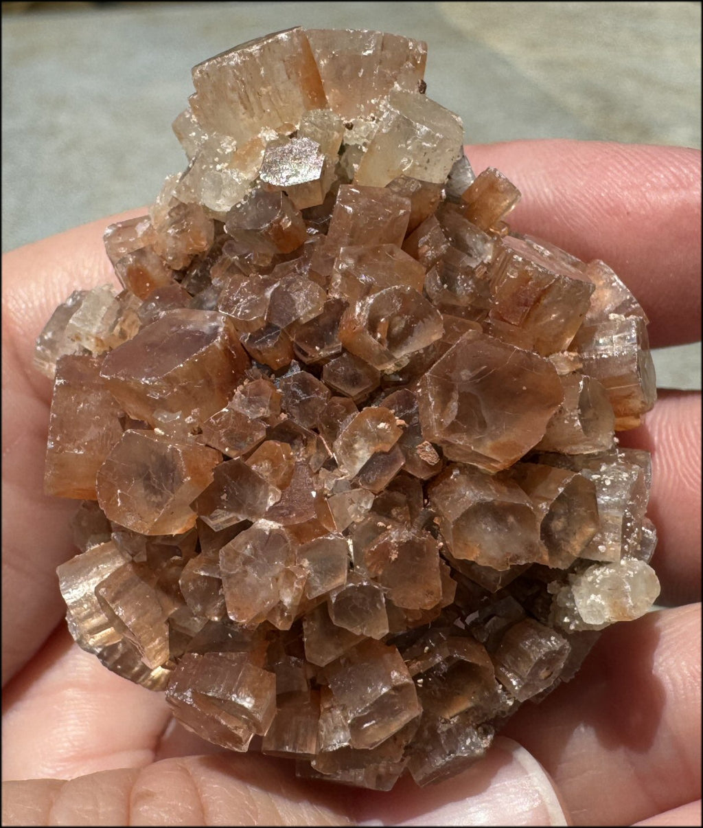 ~Sparkly!~ 2-Toned Moroccan ARAGONITE Cluster / "Sputnik" formation