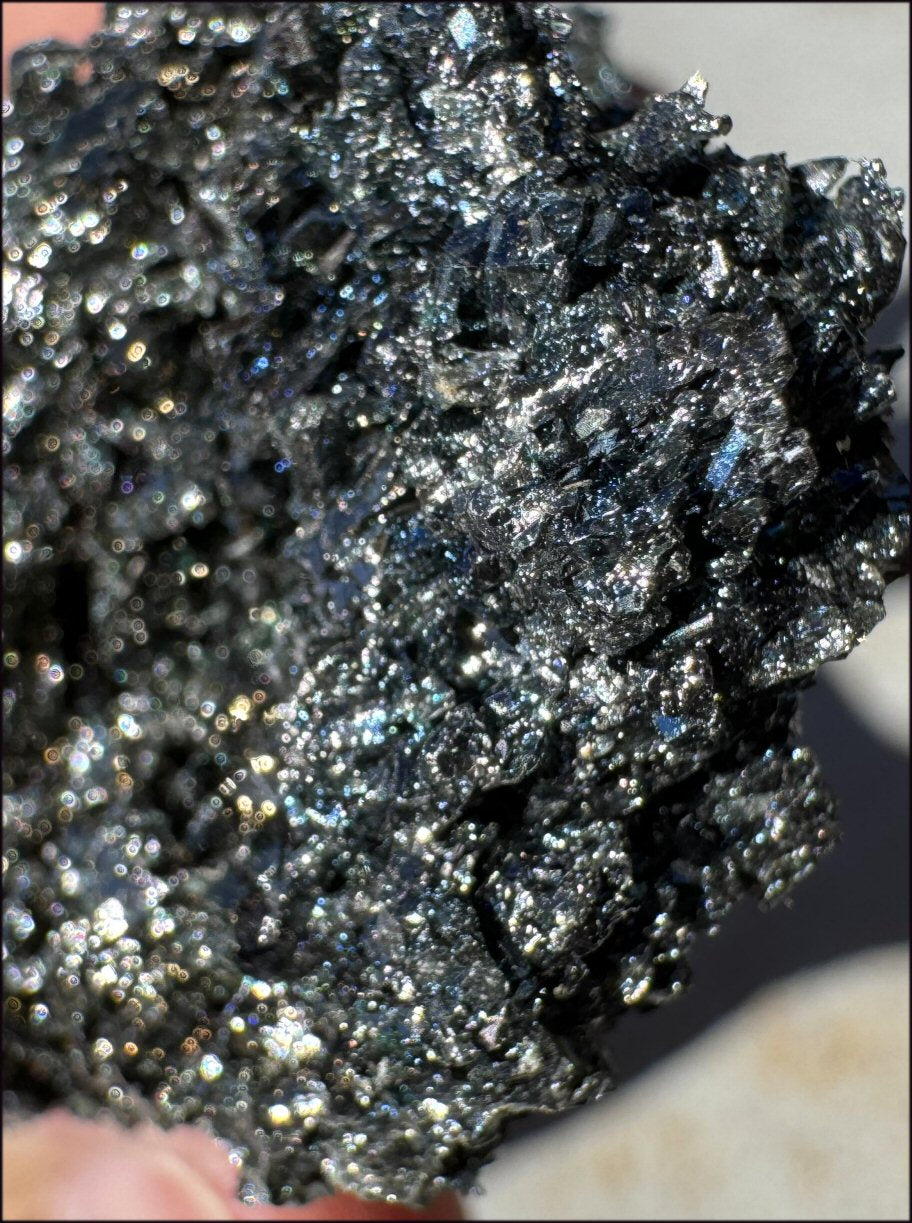 Super Sparkly CARBORUNDUM / Silicon Carbide Crystal Specimen - Inner Child Work