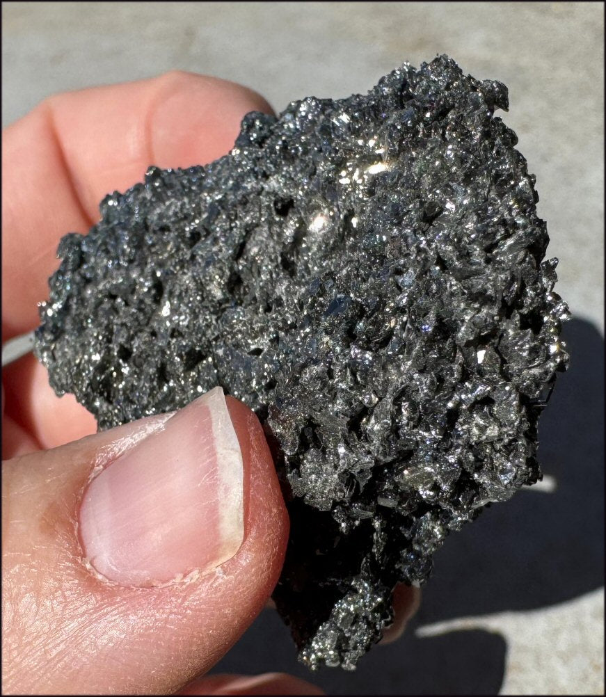 Super Sparkly CARBORUNDUM / Silicon Carbide Crystal Specimen - Inner Child Work