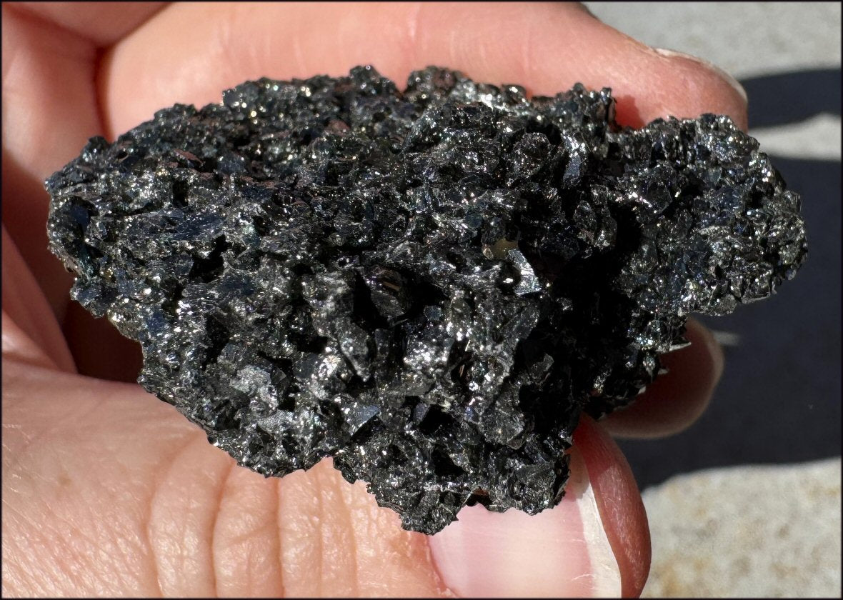 Super Sparkly CARBORUNDUM / Silicon Carbide Crystal Specimen - Inner Child Work