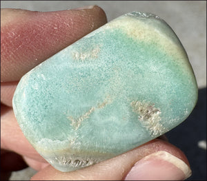 Caribbean Calcite Crystal Pocket Stone with Fantastic VUGS - Calm Communication