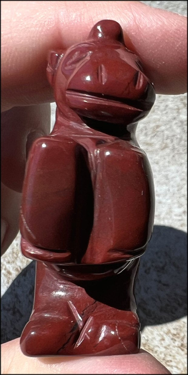 Carved Red Jasper UNICORN Totem - Remember the magic!