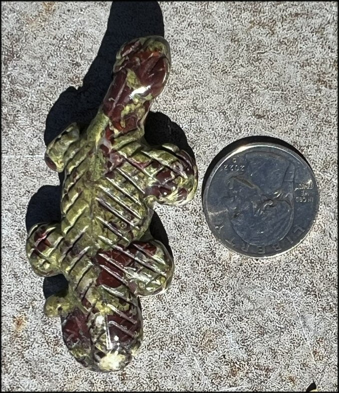 Dragon's Blood Jasper LIZARD Totem - Intuition, Growth