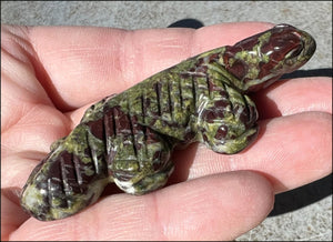 Dragon's Blood Jasper LIZARD Totem - Intuition, Growth