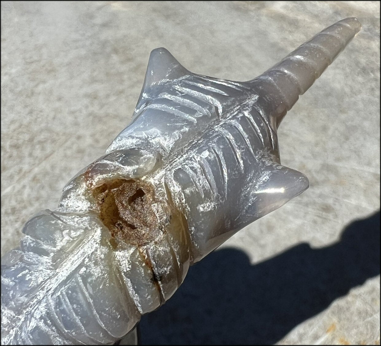 ~Exquisite~ XL Dendritic Agate UNICORN Totem with Cool VUG - Connect with Mother Earth - with Synergy 5+ years