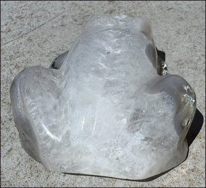 XXL Moss Agate FROG Totem - A Gardener's Stone, Abundance