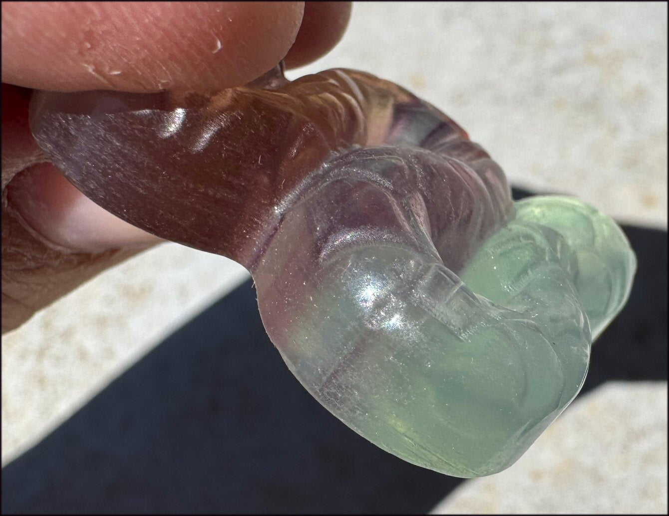 Banded Fluorite SNAKE Totem - Transformation, Protection