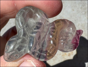 Banded Fluorite SNAKE Totem - Transformation, Protection
