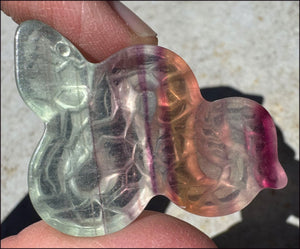 Banded Fluorite SNAKE Totem - Transformation, Protection