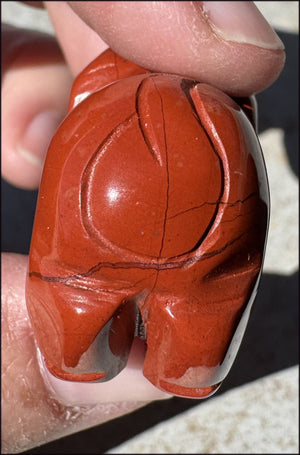 Red Jasper PIG Totem - Prosperity, Health