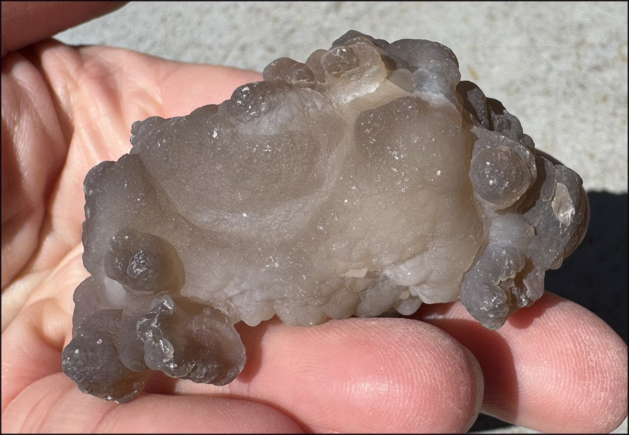 Chalcedony Womb Ball / Nodule - Nurturing, Harmony
