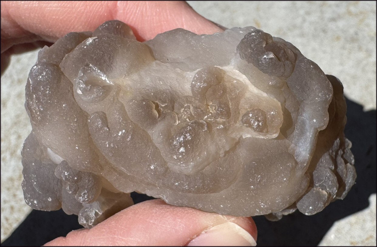 Chalcedony Womb Ball / Nodule - Nurturing, Harmony