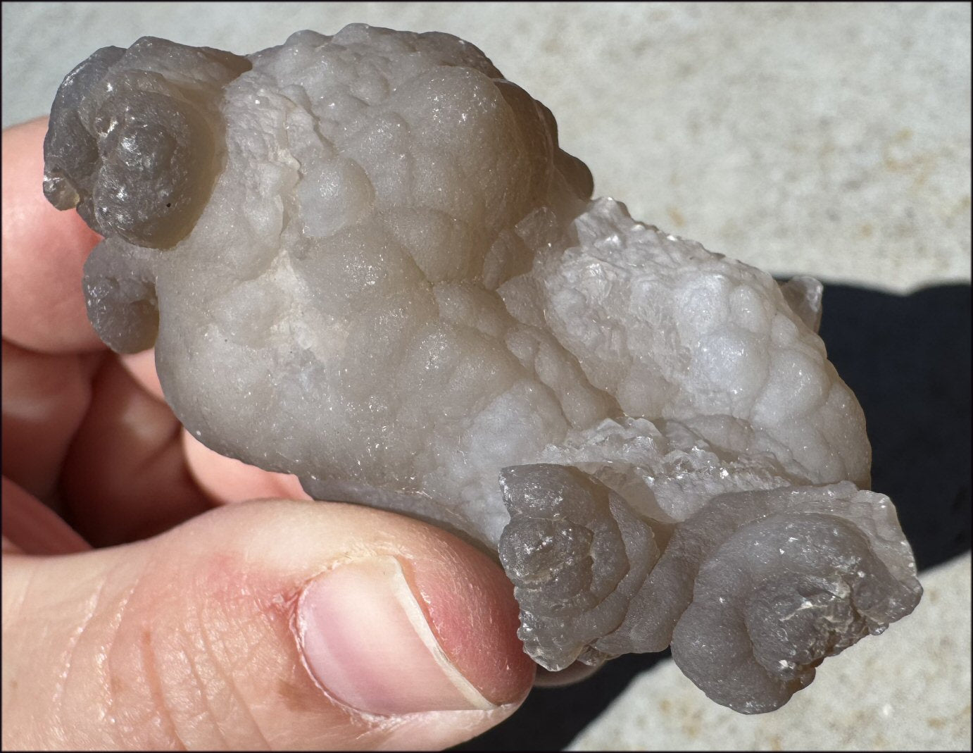 Chalcedony Womb Ball / Nodule - Nurturing, Harmony
