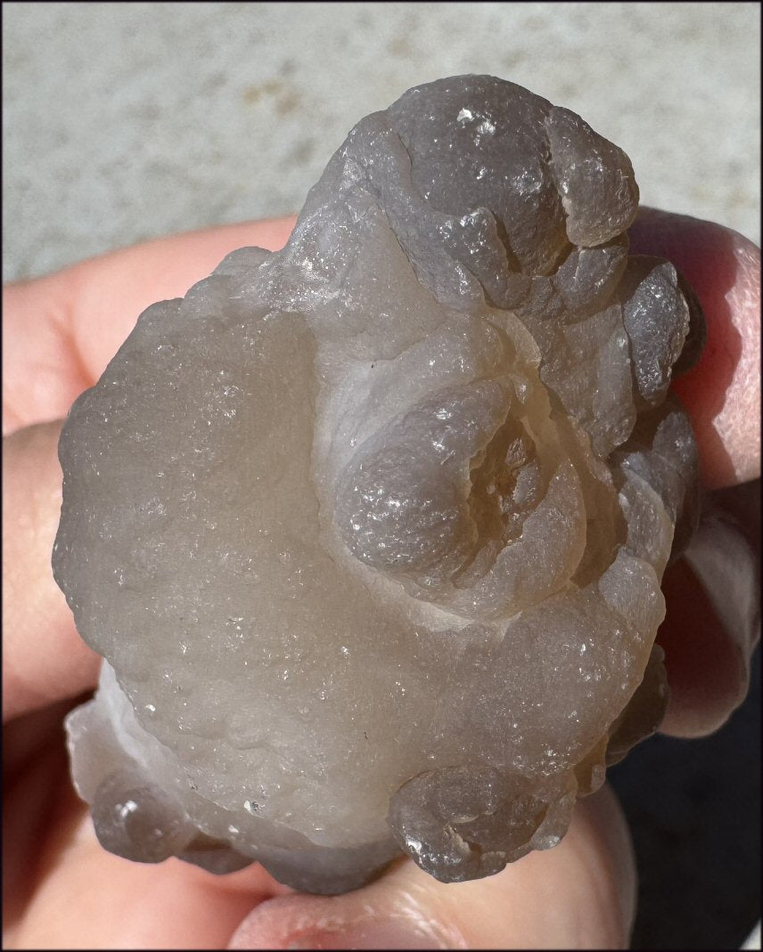 Chalcedony Womb Ball / Nodule - Nurturing, Harmony