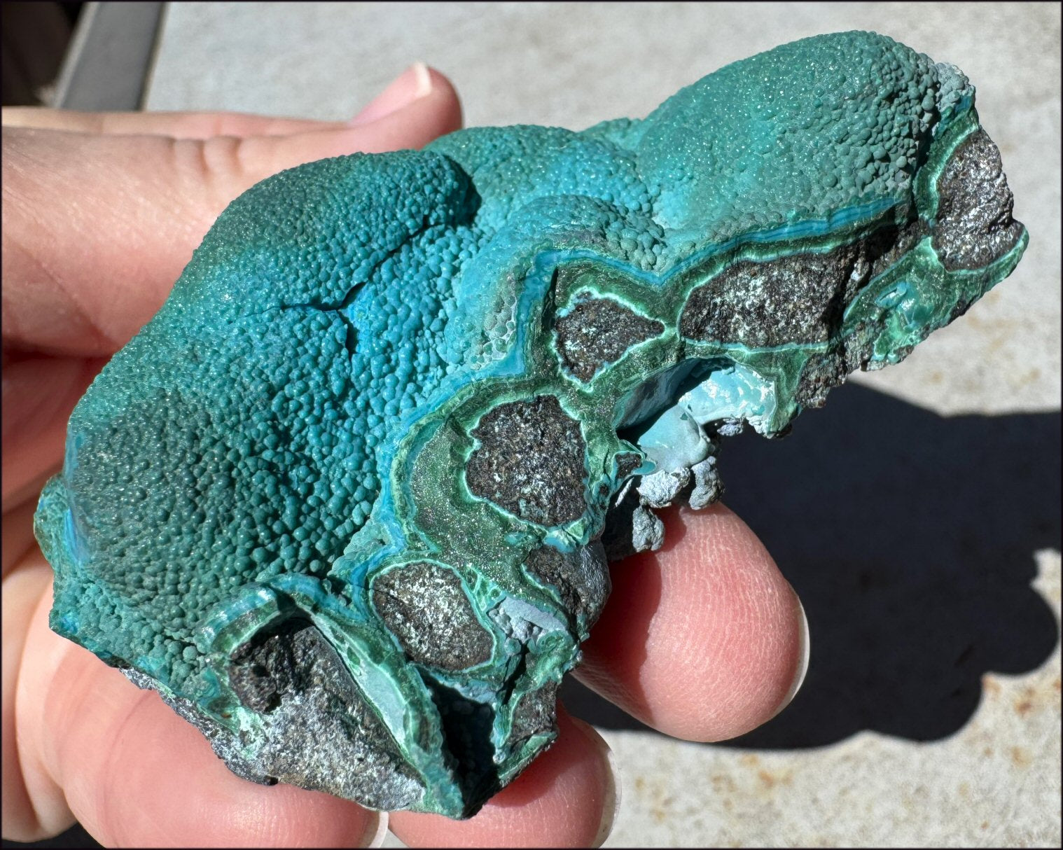 ~Fantastic~ Chrysocolla Specimen with Malachite - Harmony, Transformation