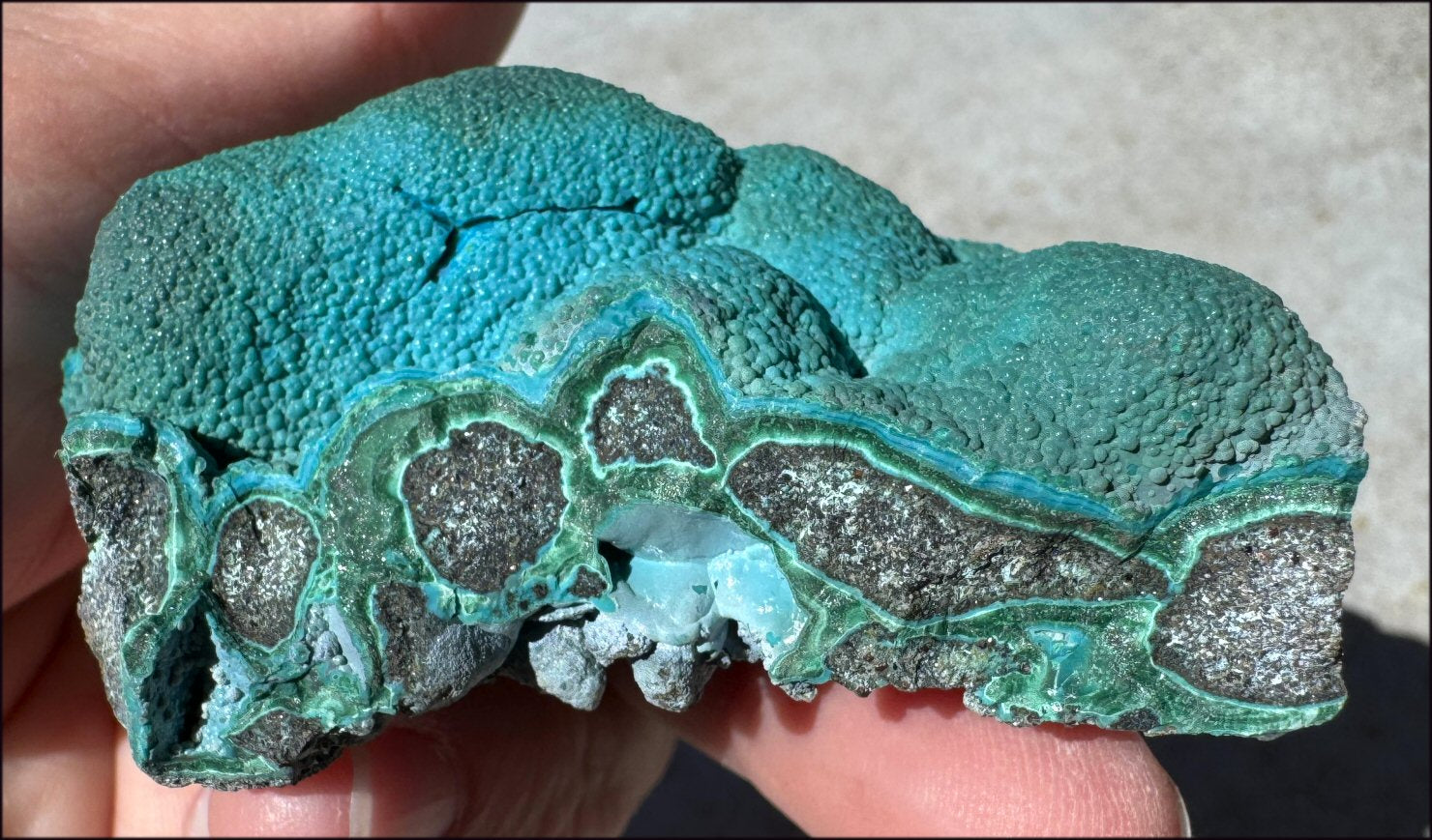 ~Fantastic~ Chrysocolla Specimen with Malachite - Harmony, Transformation