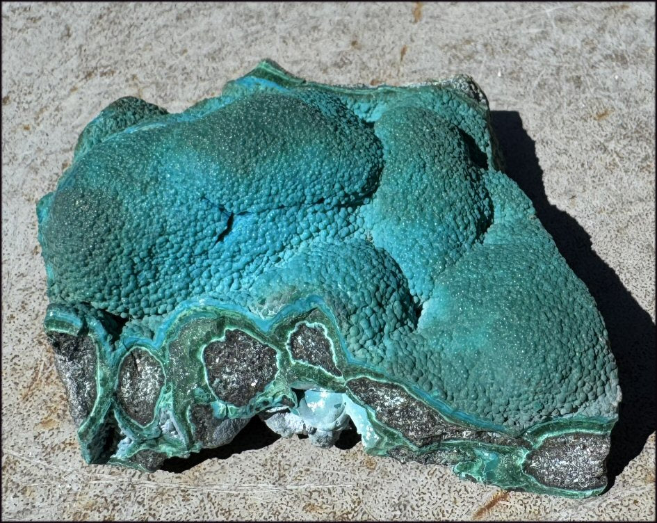 ~Fantastic~ Chrysocolla Specimen with Malachite - Harmony, Transformation