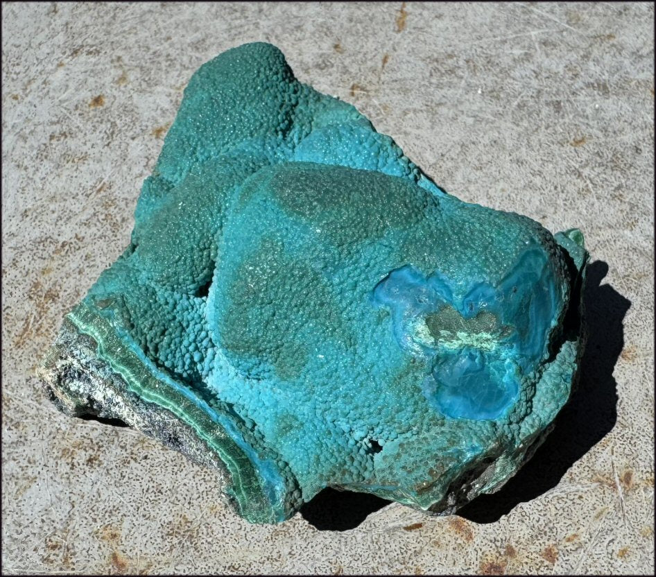 ~Fantastic~ Chrysocolla Specimen with Malachite - Harmony, Transformation