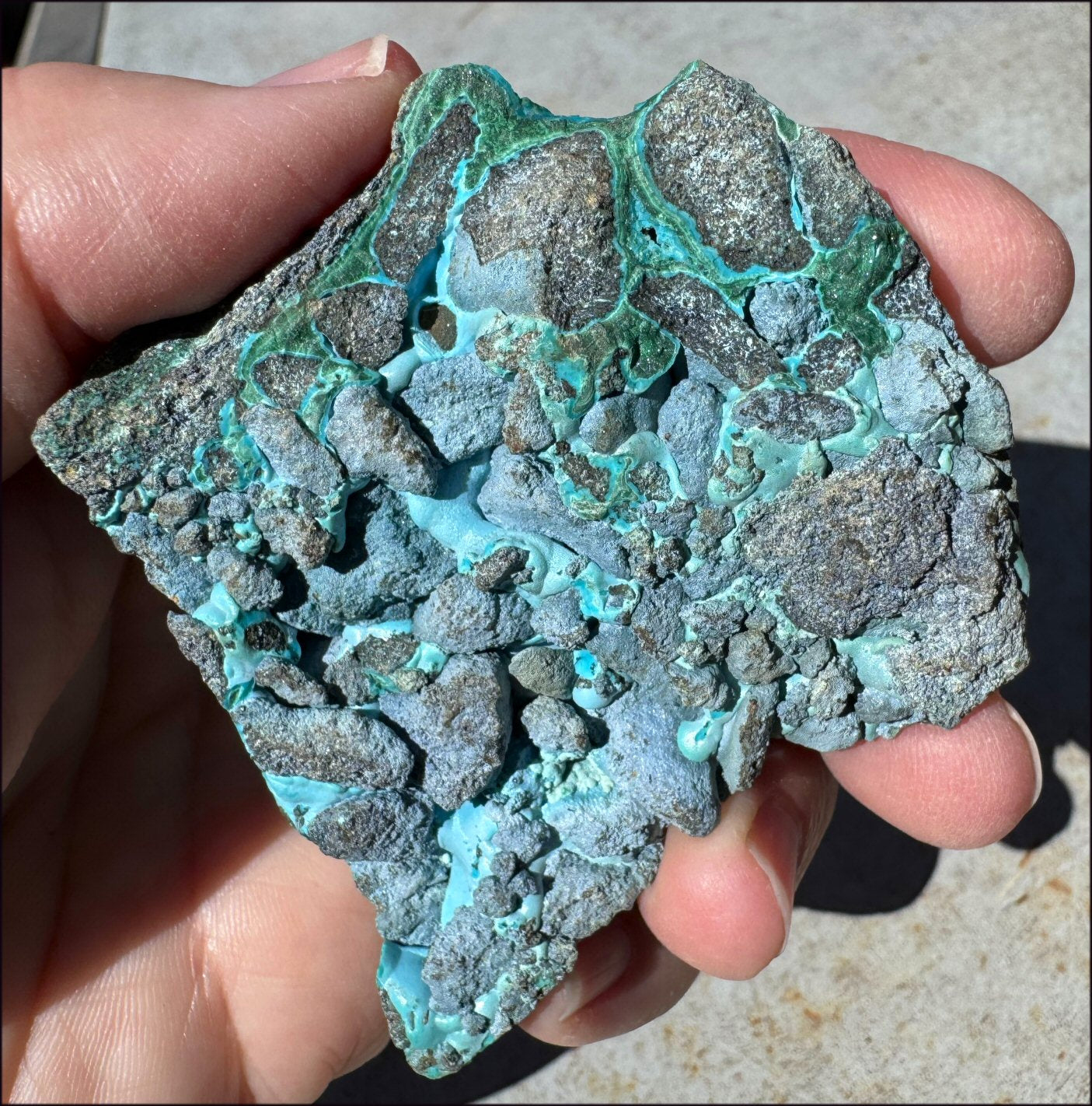~Fantastic~ Chrysocolla Specimen with Malachite - Harmony, Transformation