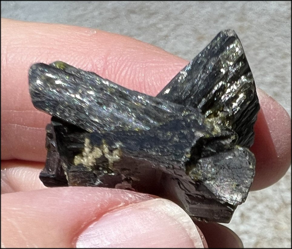 60ct Natural EPIDOTE Crystal Specimen from Czech Republic - Heart Chakra