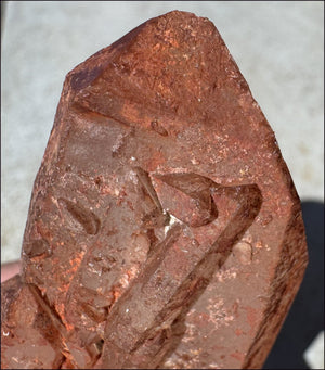 Tabular Ferruginous Quartz Cluster AKA Fire Quartz - Grounding, Divine Light