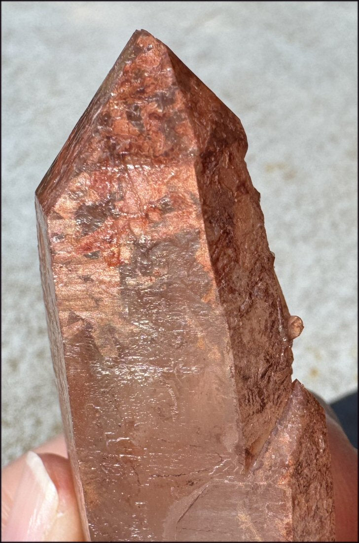 Tabular Ferruginous Quartz Cluster AKA Fire Quartz - Grounding, Divine Light