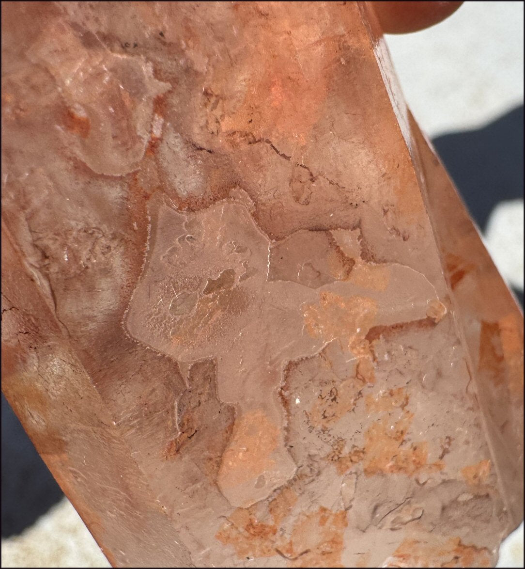 Tabular Ferruginous Quartz Cluster AKA Fire Quartz - Grounding, Divine Light