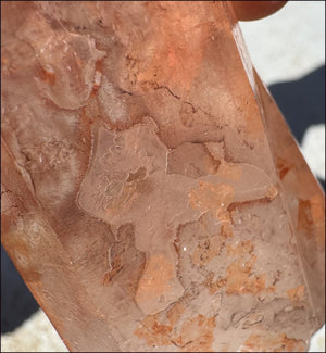 Tabular Ferruginous Quartz Cluster AKA Fire Quartz - Grounding, Divine Light