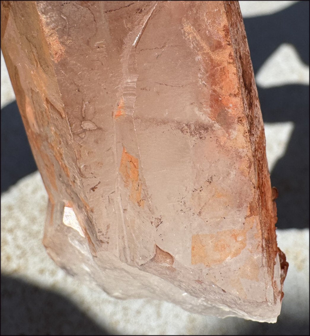 Tabular Ferruginous Quartz Cluster AKA Fire Quartz - Grounding, Divine Light