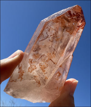 Tabular Ferruginous Quartz Cluster AKA Fire Quartz - Grounding, Divine Light