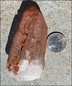 Tabular Ferruginous Quartz Cluster AKA Fire Quartz - Grounding, Divine Light