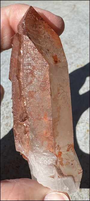 Tabular Ferruginous Quartz Cluster AKA Fire Quartz - Grounding, Divine Light