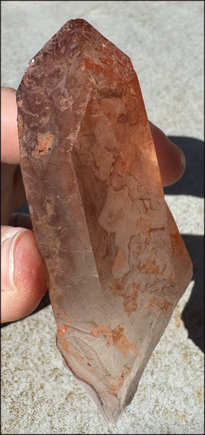 Tabular Ferruginous Quartz Cluster AKA Fire Quartz - Grounding, Divine Light