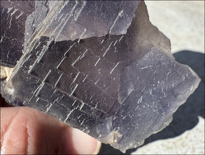 Lovely 1/2lb BLUE Fluorite Crystal Specimen with Hematite - Calming, Divination